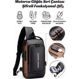 Kamptek Kamp Teknolojisi Motorcu Fonksiyonel Powerbank Destekli Şifreli Göğüs El Sırt Çantası Fonksiyonel - Renkli