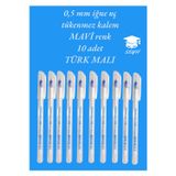 Kampus Kırtasiyem Kampüs Kırtasiyem 0.5 Mm İğne Uç Tükenmez Kalem Mavi Renk 10 Adet Yeni Seri Yeni Üretim Türk Malı Pensan 2305 Mavi