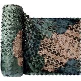 Kamuflaj Ağları, Üç Renkli Woodland Kamuflaj Ağı 1,5M x 7M (5ft x 7 m) - Dış Mekan Dekoru, Güneşlik, Kamp, Fotoğraf Arka Planı, Araba Gizleme, Parti Sergileri, Paintball, Bahçe Ca