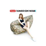 Kamuflaj Desenli Taşınabilir Şişme Yatak Festival Kamp, Plaj Outodor İçin Rahat Koltuk Su Geçirmez