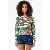 Kamuflaj Ekstra Uzunkol Sweatshirt