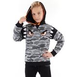 Kamuflaj Kapişonlu Erkek Çocuk Sweatshirt