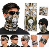 Kamuflaj Kurukafa Maske Bandana Bileklik Bone Boyunluk (Dikişsiz Penye)