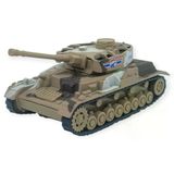 Kamuflajlı Askeri Tank Oyuncak - Gerçekçi Detaylı Model Savaş Tankı - Kahverengi
