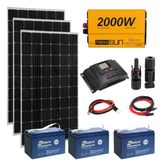 Kamusolar Büyük Buzdolabı Solar Bağ Evi Paketi Tv+ Aydınlatma + Telefon Laptop