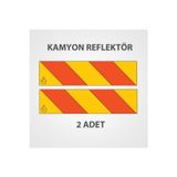 Kamyon Arkası İşaret Reflektörü Metal Saç Malzeme Çapraz