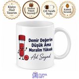 Kan Tahlili Anneler Demir Eksikliği Vitamin Damar Bulma Komik Kupa Bardak Hediye
