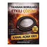 Kanal Makina Profesyonel Kanal Açma Makinesi Yayı 16 mm Sepetli 5 Adet (Sıkı Sarım
