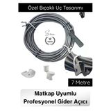 #Kanalaçıcı 7 Metre Spiral Kanal Açma Susta Matkap Uyumlu Bıçaklı Pimaş Gider Açıcı Boru Temizleme Aparatı Klozet Lavabo