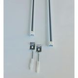 Kanallı Beyaz Alüminyum Ray (Tekli Korniş) + Metal Portray (300 Cm)