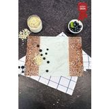 Kanallı Cam Kesme Tahtası - Cam Kesme Tablası | Arabesk Desen | 25cm x 35cm | Patentli Ürün