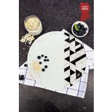 Kanallı Cam Kesme Tahtası - Cam Kesme Tablası | Black Gold | Çap32cm | Patentli Ürün