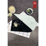 Kanallı Cam Kesme Tahtası - Cam Kesme Tablası | Black Or White - Kenarı Oval | 25cm x 35cm | Patentli Ürün
