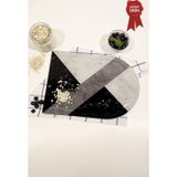 Kanallı Cam Kesme Tahtası - Cam Kesme Tablası | Hibrit Mermer - Kenarı Oval | 25cm x 35cm | Patentli Ürün
