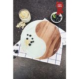 Kanallı Cam Kesme Tahtası - Cam Kesme Tablası | Yin Yang | Çap32cm | Patentli Ürün