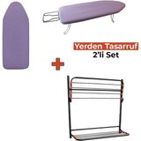Kanat Belda Mini Ütü Masası & Kanat Goldline Asmalı Çamaşır Kurutmalık-Öğrenci Işi Set