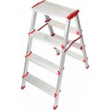 Kanat Çift Taraflı Alüminyum Twin Merdiven 4+4 Basamak
