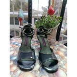 Kanat Gölgesi Lacivert Latin Salsa Bacata Tango Dans Ve Salon Ayakkabısı 7 Cm 11 Pont Kadeh Topuk