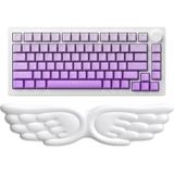 Kanat Şekilli Klavye Bilek Desteği Ergonomik Konforlu Memory Foam Kaymaz Taban Bilek Yastığı (B