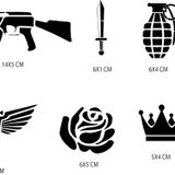 Kanat Spray Tattoo Geçici Sprey Dövme Seti