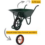 Kanat Toros Afrika Kauçuk Dolgu Parmak Jant Teker Demonte El Arabası 0.70 mm Sac