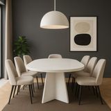Kanatlı 180X90X75 (Kalın Kenar 36MM) Yemek Masası Mutfak Masası Çok Amaçlı Masa (Sadece Masa) - Beyaz