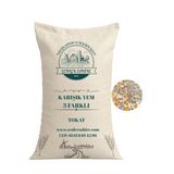 Kanatlı Yemi Üçlü Karışım - 1 Kg - Bütün Mısır, Buğday, Yumurta Pelet