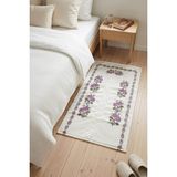 Kanaviçe Dijital Baskılı Kadife Tek Seccade 70X110CM - Siyah
