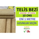 Kanaviçe Telis Bezi Jüt Kumaş (10'Luk) - Ücretsiz Kargo