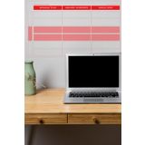 Kanban Planlayıcı - Yapışkansız Tutunan Akıllı Kağıt & Silgili Tahta Kalemi Hediyeli