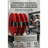 Kancalı Bagaj Lastiği - Motosiklet Bagaj Lastiği Esnek Paslanmaz Kancalı 2 Kancalı 4 Lü Paket 429053