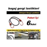 Kancalı Çok Amaçlı Bagaj Yük Bağlama Lastiği 6 Adet 41183x