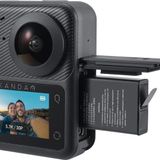 KanDao QooCam 3 Aksiyon Kamerası, 5,7 K 62MP Fotoğraf 60 fps Hatasız 360 Video Kamera, Çift 1/1.55 inç Sensörlü Açık Hava Sporları Kamerası ve F1.6 Daha Büyük Açıklık, Su Geçirmez, Stabilizasyon.
