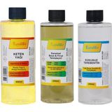 Kandillo 3 x 250 ml Yağlı Boya Seti Keten Yağı ve Kokusuz Terebentin ile Fırça Temizleyici