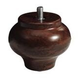 Kanepe Baza Sehpa Mobilya Ayağı Ahşap Ebru Plastik 7,5 cm 3/8 x 40 civatalı ayak (4 ADET) KALIN DİŞ