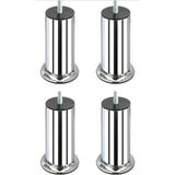 KANEPE KOLTUK BAZA SEHPA TV ÜNİTESİ METAL AYAK 14 CM KROM (4 ADET) KALIN DİŞ