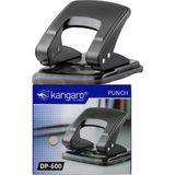 Kangaro Delgeç Siyah Metal Gövde Delegeç Orta Boy DP-600 1 Adet Ofis Büro Okul 22 Sayfa Kapasiteli - Standart