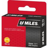 Kangaro Miles 13/10 Zımba Teli 1000 Adet Metalik Gri