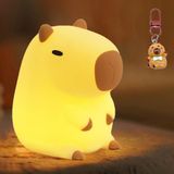 KangTen CHEN Capybara Çocuklar için Küçük Gece Lambası, Taşınabilir USB Şarj Edilebilir Hayvan Lambaları Dokunmatik Kontrol Lambası, Zamanlama Fonksiyonlu Silikon Gece Lambası, Çocuk Noel Hediyeleri