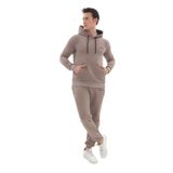 Kanguru Cepli Kapüşonlu 3 Iplik Kışlık Sweat Takım