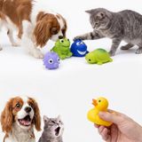 Kanji 5’li Sesli Evcil Hayvan Oyuncak Seti – Kedi & Küçük Irk Köpekler için Suda Yüzen Hafif Oyun Oyuncakları (Ördek, Köpek Balığı, Kurbağa, Balık, Kaplumbağa)