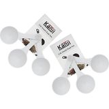 Kanji 6'li Beyaz Ölçü Kaşığı Seti (2 x 3'lü Takım) – 30 ml Plastik Gıda Ölçüm Kaşı� - Çok Renkli