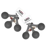 Kanji 6'lı Gri Ölçü Kaşığı Seti (2 x 3’lü Takım) – 30 ml Plastik Gıda Ölçüm Kaşığı – Kahve, Mama, Baharat ve Toz Karışımlar İçin Gıda Temasına Uygun Pratik Plastik Kaşık