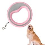 KANJI Otomatik Köpek Gezdirme Tasması – Pembe | 2.5 Metre Geri Çekilebilir Plastik Tasma – Ergonomik Tutma Saplı, Güçlü Metal Kancalı, Küçük ve Orta Irklar İçin Uygun | Yürüyüş & Eğitim için