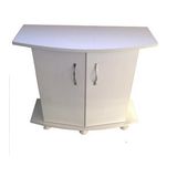 Kanki Pet 100 cm MDF Bombeli Akvaryum Beyaz Sehpa