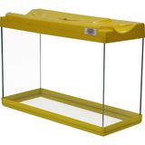 Kanki Pet 30 cm KP3018 Sarı Renkli Kapaklı Akvaryum 9 Litre Ekonomik