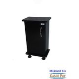 Kanki Pet 38x26x67 cm Siyah Mdf Akvaryum Sehpası