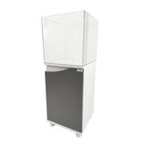 Kanki Pet 40 cm Ultra Clear Nano Flex Seri Mobilyalı Akvaryum Antrasit 64 L