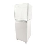 Kanki Pet 40 cm Ultra Clear Nano Flex Seri Mobilyalı Akvaryum Beyaz 64 Litre