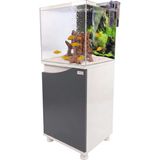 Kanki Pet 40X40X40 Nano Antrasit Sehpalı Akvaryum Seti 6mm Ultra Clear Cam